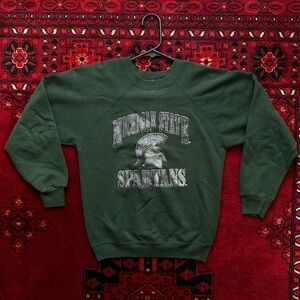 1980s vintage MSU raglan crewneck